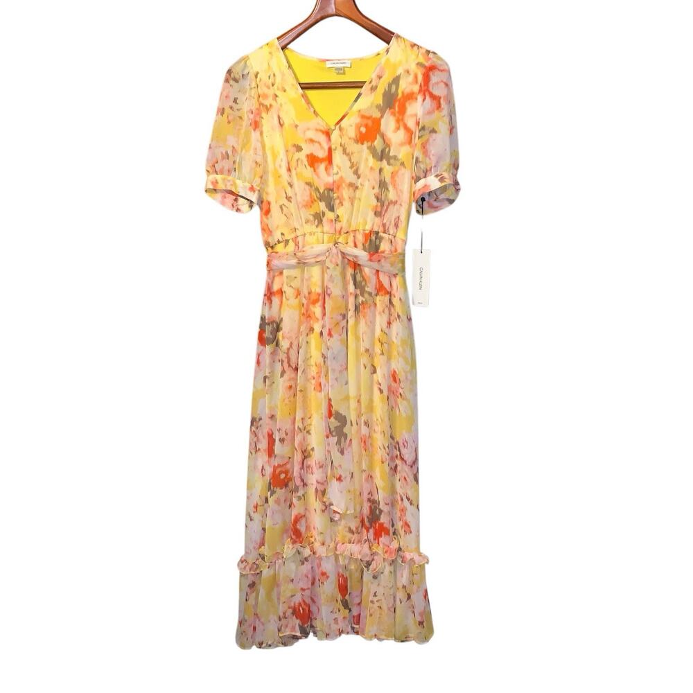 Calvin Klein Lined Maxi Dress sz 4